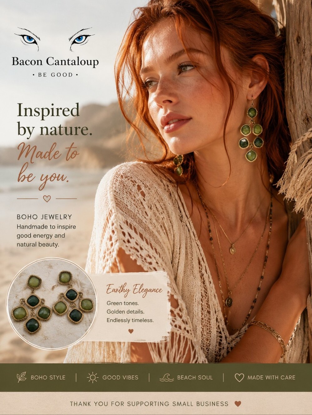 Gold-Tone Green Multi-Stone Drop Earrings - Women Jewelry